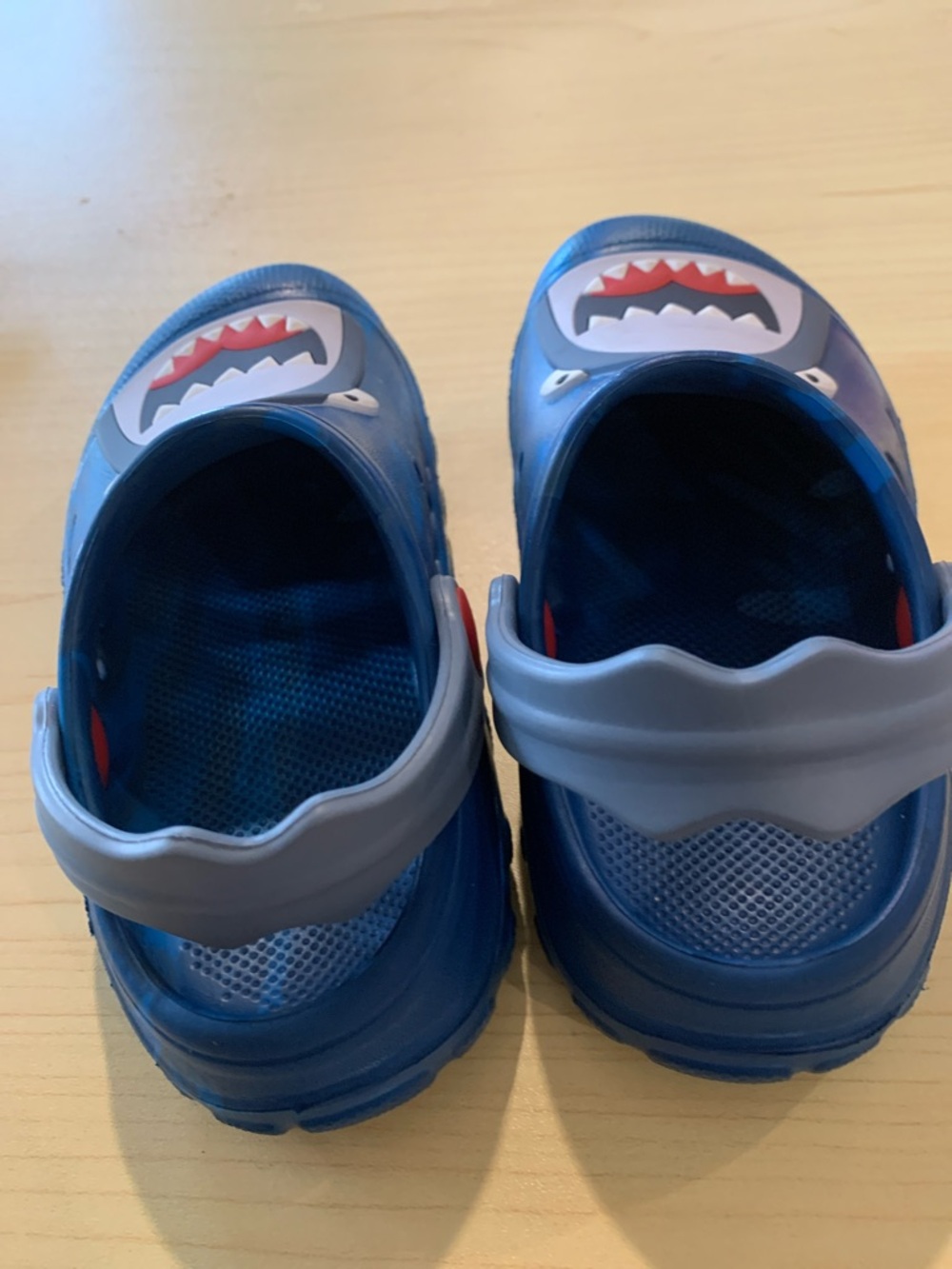 Kids Blue Shark Clog Shoes